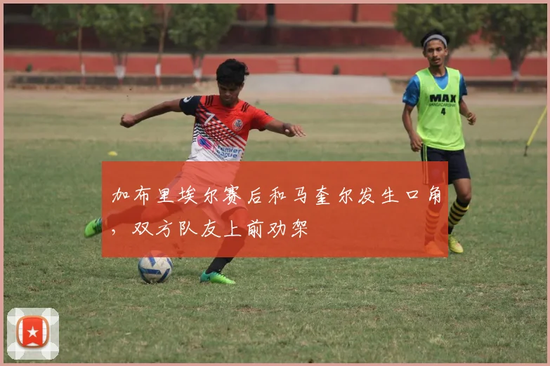 加布里埃尔赛后和马奎尔发生口角,双方队友上前劝架